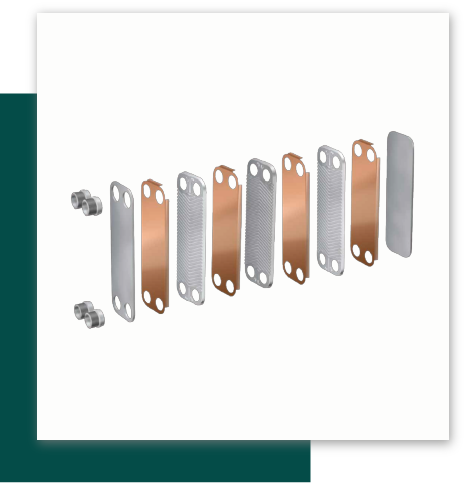 Brazed plate heat exchanger components